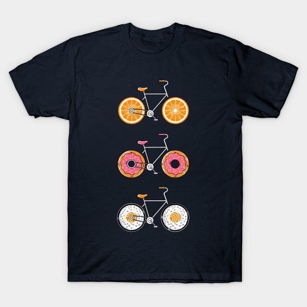 Food Bicycle T-Shirt by coffeeman